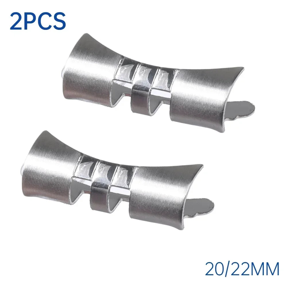 Bracelet de montre en acier inoxydable, 20mm 22mm, lien d'extrémité droite et incurvée pour connecteur Seiko SKX007 pour adaptateur Jubilee Oyster, 2 pièces