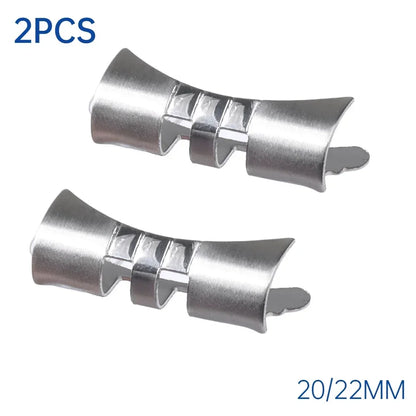 Bracelet de montre en acier inoxydable, 20mm 22mm, lien d'extrémité droite et incurvée pour connecteur Seiko SKX007 pour adaptateur Jubilee Oyster, 2 pièces