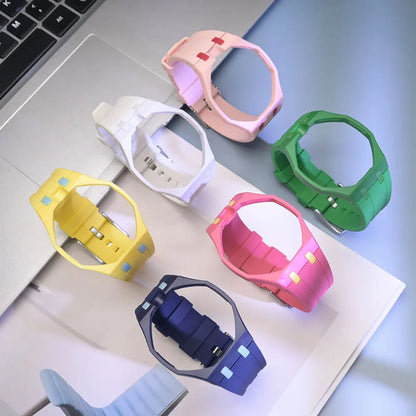 Silicone kit for Swatch Royal Pop PC case, for Swatch x AP Royal Pop, for modifying integrated strap accessories