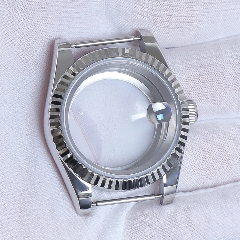 NH35 Watch Accessories, 36mm/39mm Stainless Steel Watch Case for Seiko NH35 NH38 NH36, 28.5mm Movement, Datejust Oyster Dial, Parts