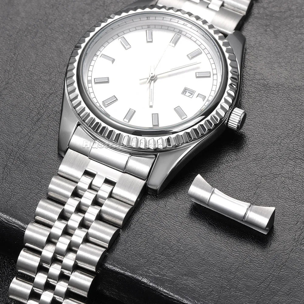 2 pièces lien d'extrémité incurvée solide pour bracelet de montre Rolex Submariner pour Water Ghost pour Daytona 20mm 21mm bracelet en caoutchouc connexion sans couture