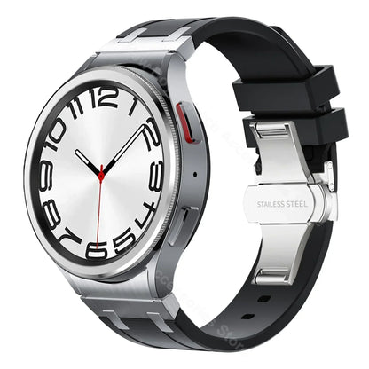 Bracelet de sport en silicone sans interstice pour hommes, compatible Samsung Galaxy Watch 7 40mm 44mm, 6 4 Classic 46 47mm, 42 43mm, 5 Pro 45mm