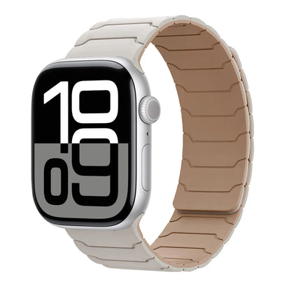 Magnetisches Armband für Apple Watch, 46 mm 44 mm 45 mm 40 mm 42 mm 41 mm, aus Silikon, Correa, Armband für IWatch Serie 11 10 SE 9 8 7 6 5 4 3