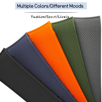 FKM Fluoro Rubber Watch Strap, 21mm, Premium Quality, for Longines Hydroconquest L3.781 782 742 Conquest L3, Sport Dive Watch Band