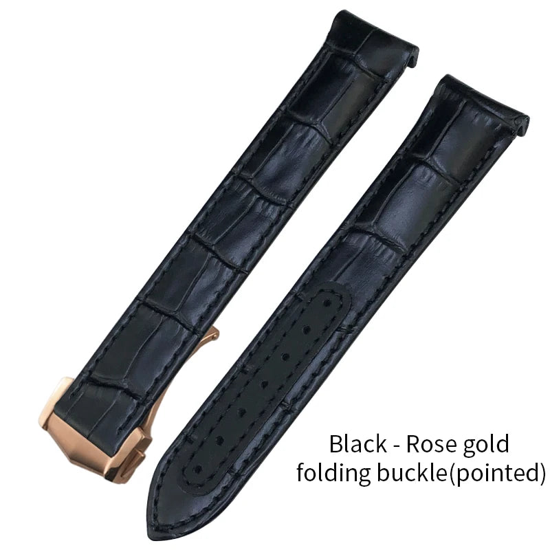 Genuine Cowhide Leather Watch Strap, 19mm 20mm 21mm, for Omega Seamaster 300 DE VILLE AT150 Moonswatch, Calfskin Watch Band