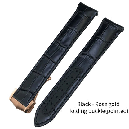 Genuine Cowhide Leather Watch Strap, 19mm 20mm 21mm, for Omega Seamaster 300 DE VILLE AT150 Moonswatch, Calfskin Watch Band
