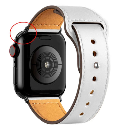 Cinturino in pelle per Apple Watch, Ultra 3, 49mm, 46mm/42mm, 41mm/45mm, 44mm, 40mm, iWatch serie 11 10 9 8 7 4 5 6 se