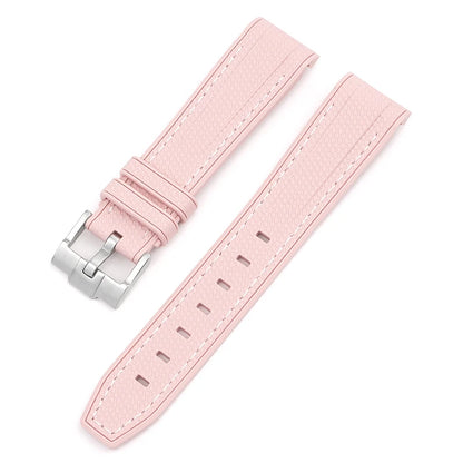Bracelet de montre en caoutchouc et Silicone, 20mm, pour Omega X Swatch Joint MoonSwatch, pour Seamaster 300, pour hommes et femmes, extrémité incurvée