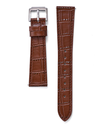Bracelet de montre en cuir de bambou classique de qualité supérieure, 16mm, 18mm, 19mm, 20mm, 21mm, 22mm, à dégagement rapide, bracelets de remplacement souples pour hommes et femmes