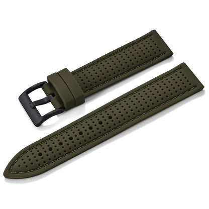 Bracelet de montre sport en silicone à dégagement rapide - Bracelet en caoutchouc souple respirant et imperméable, ajustement universel 18 mm 20 mm 22 mm pour hommes et femmes