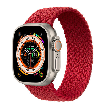 Bracelet tressé Solo Loop pour Apple Watch, 46mm 44mm 40mm 45mm 41mm 42mm, Correa, iWatch Series 11 10 9 SE 8 7 6 5 4 3