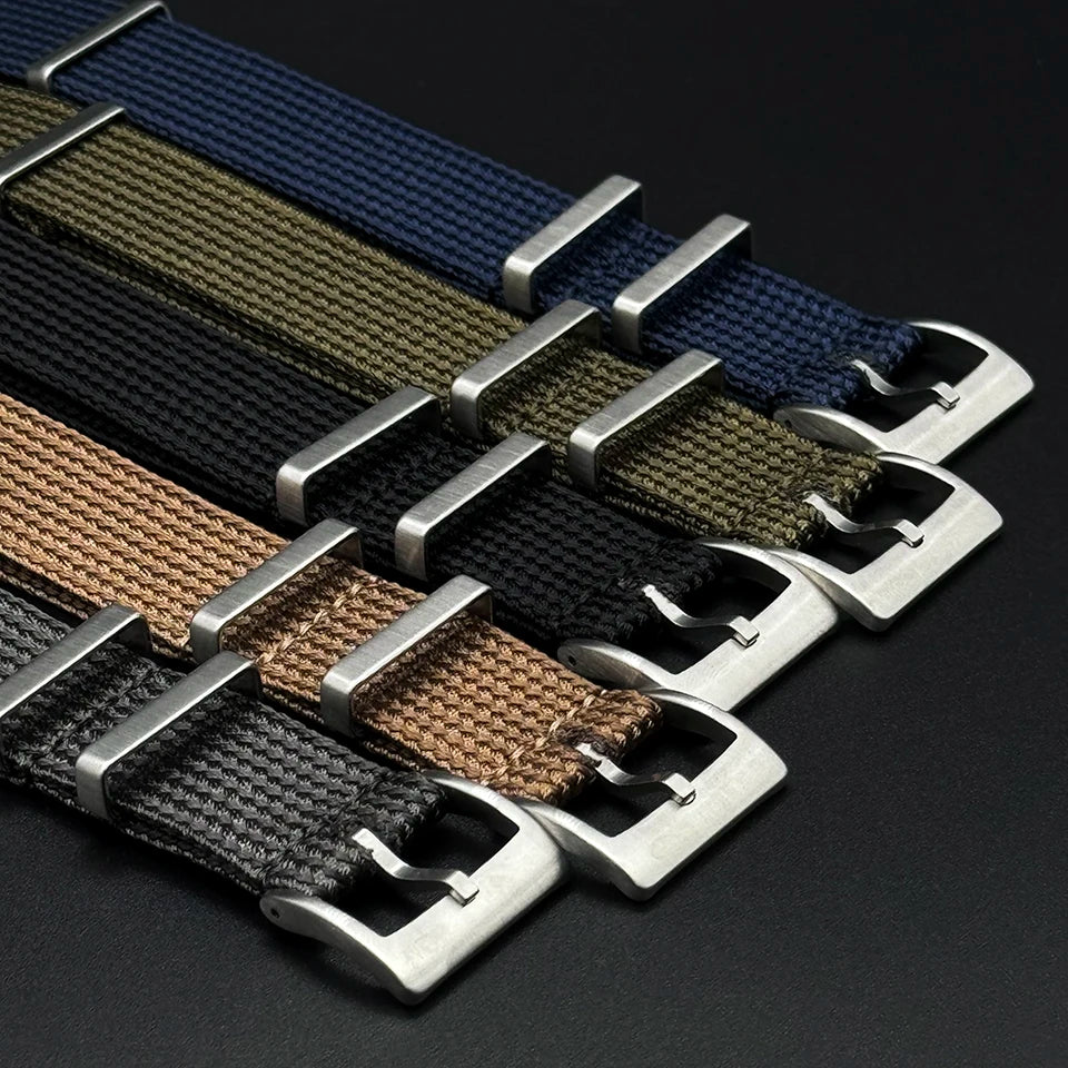 Bracelet de montre Nato en tissu Nylon militaire tissé Vintage, 18/20/22mm, pour Omega Longines Citizen Seiko, Bracelet universel de l'armée