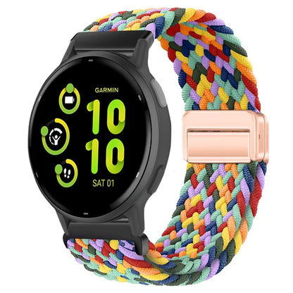 Bracelet magnétique en Nylon, 20mm 22mm, pour Garmin Forerunner 970 570 165 55 965 265/Venu 3, Bracelet de sport Garmin Active 6 5 Correa