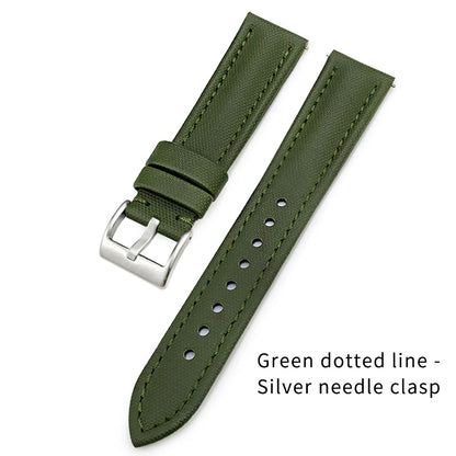 Bracelet de montre à dégagement rapide en nylon et cuir, 23mm, 24mm, 22mm, 21mm, 20mm, 19mm, 18mm, pour Blancpain Fifty Fathoms Tissot 1853
