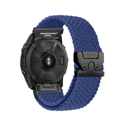 Cinturino per orologio elastico in nylon QuickFit 20/22/26 mm per Garmin Fenix 8/7/6/5 Forerunner 965/955/945 Instinct Tactix