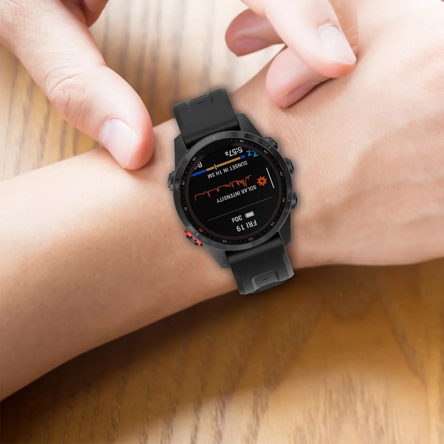 Quick-fit Silicone Strap, 26mm 22mm 20mm, for Garmin Tactix 8/Fenix 8 51mm 47mm 43mm, Durable Garmin Enduro3/Fenix 7S E 7X Strap