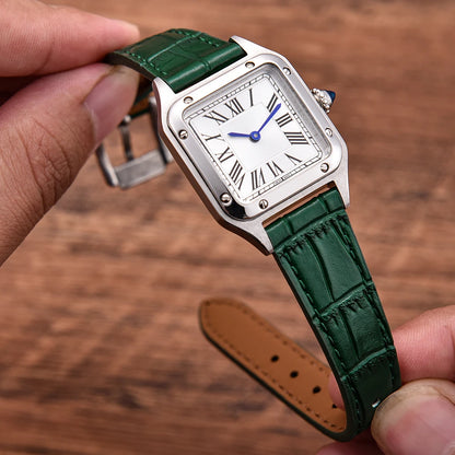 16/18/19/20/21/22mm Quality Leather Watch Straps Flamed Pattern Leather Band Universal Watch Straps Accessories for Men Women