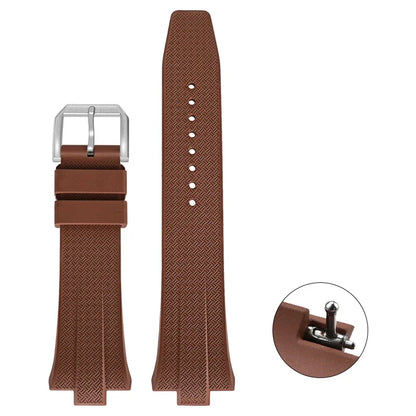 Bracelet en caoutchouc fluoré pour Citizen NJ0150 NJ0151 0158, boucle ardillon à dégagement rapide, souple FKM Sport, étanche, remplacement du bracelet de montre 9mm