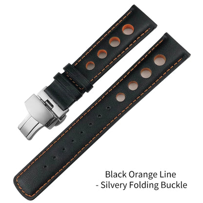 Bracelet de montre en cuir véritable pour hommes, 20mm, boucle papillon, pour Tissot T91 Racing Sports 1853 PRS516 T044