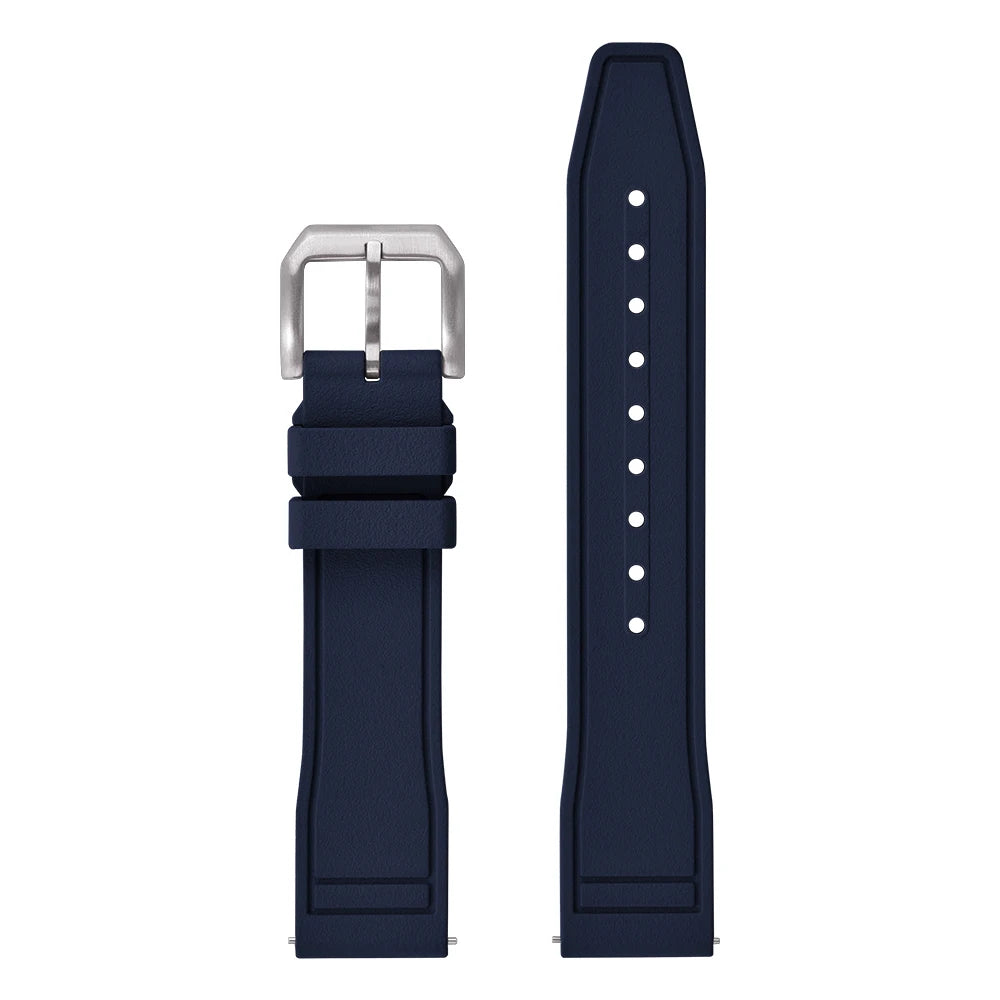 New FKM Fluoro Rubber Straps 20mm 21mm 22mm Quick Release Watch Bands Waterproof Diving Watch Straps for Every Brand Diving Watches