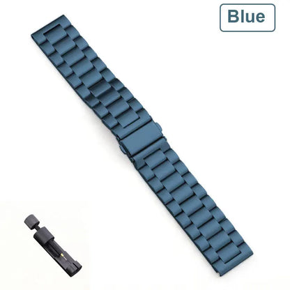 Bracelet en acier inoxydable, 18mm 20mm 22mm, pour Garmin Vivoactive 3 4 4s 5 6, montre Venu 2 2S 3S SQ Forerunner 245, Bracelet en métal