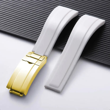 For Rolex 20mm Silicone Strap for Rolex Water Ghost Daytona Submariner, Rubber Silicone Watch Strap, Waterproof Bracelet