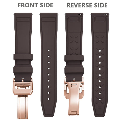 Bracelet en caoutchouc FKM 20mm 21mm 22mm pour montre IWC PILOT Portugal PORTOFINO, bracelet de plongée à libération rapide, montre connectée pour Huawei