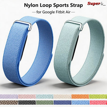 Bracelet de montre sport en nylon côtelé pour Google Fitbit Air, bracelet respirant pour hommes et femmes, accessoires de remplacement.
