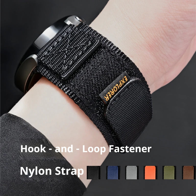 Cinturino per orologio da uomo in nylon con fibbia rapida, cinturino di ricambio per sport all'aria aperta, per Casio, per Seiko, 16 mm, 18 mm, 20 mm, 22 mm