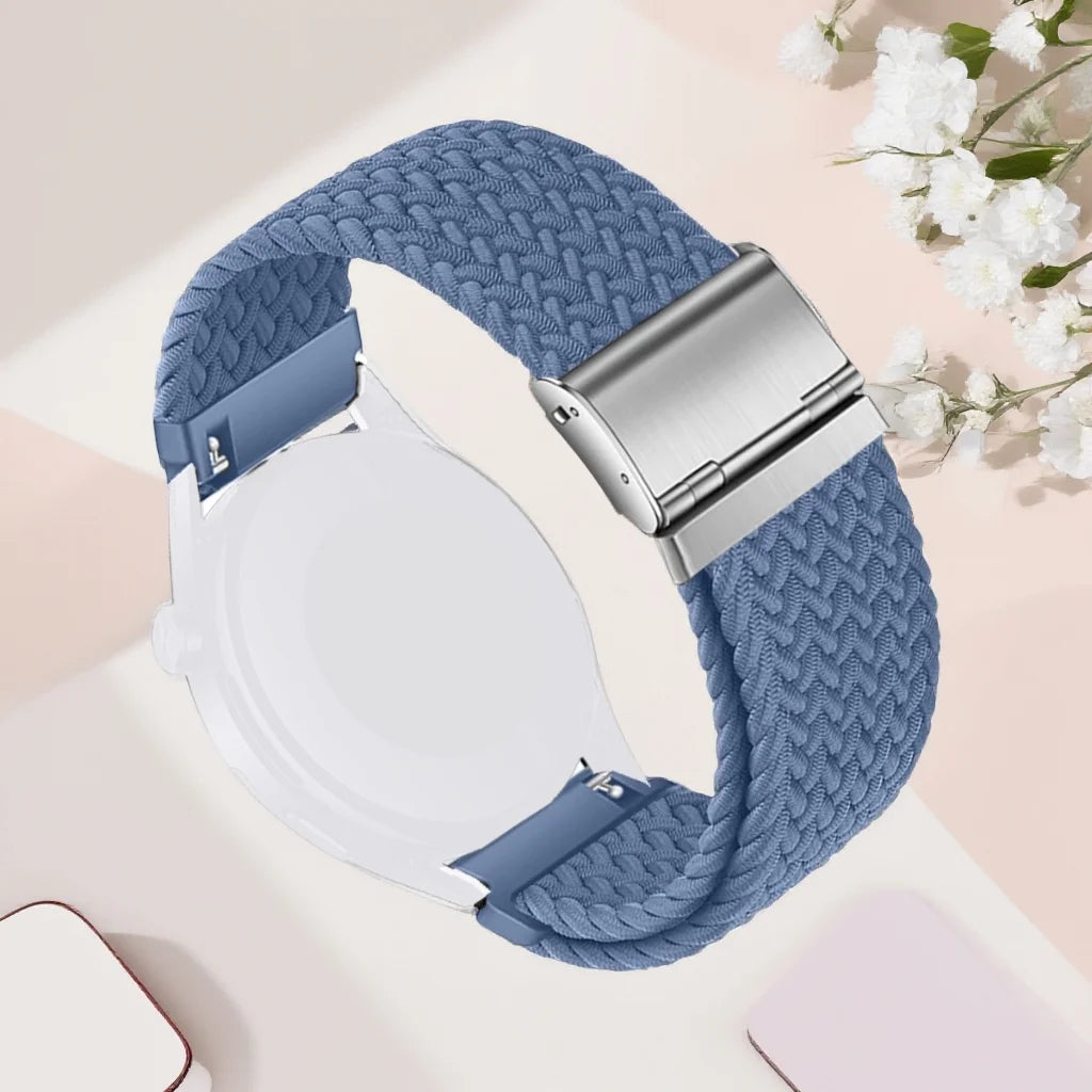 Bracelet à boucle tressée en Nylon, 20/22mm, pour Garmin Forerunner 265 55 965 165, Bracelet de Sport Garmin Venu 3/2 Vivoactive 5