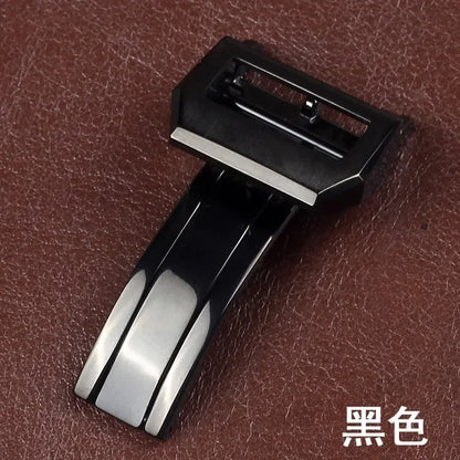 For IWC Pilots Portofino Family Stainless Steel Watch Bracelet with Folding Buckle for Men 18mm