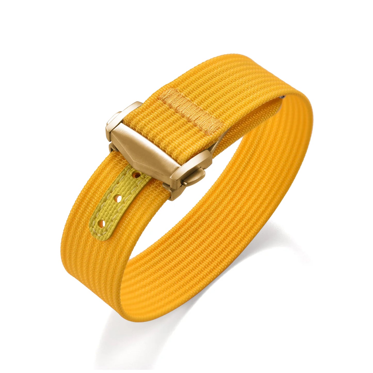 Bracelet de montre en nylon côtelé Omega avec fermoir déployant 18mm 20mm 22mm, bracelet sport en caoutchouc FKM pour Swatch MoonSwatch