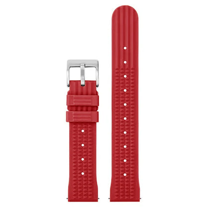 Watchdives – bracelet de montre gaufré en caoutchouc souple de qualité supérieure, 20mm 22mm, bracelet de remplacement à dégagement rapide, bandes unisexes durables en caoutchouc de Silicone