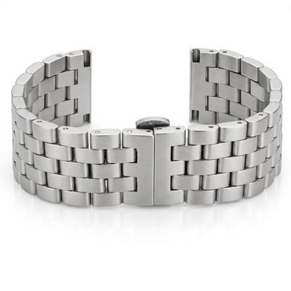 Montre Barcelet 20 22 24 26mm bracelets de montre en acier inoxydable femmes hommes argent bracelet de montre en métal brossé fermoir de déploiement