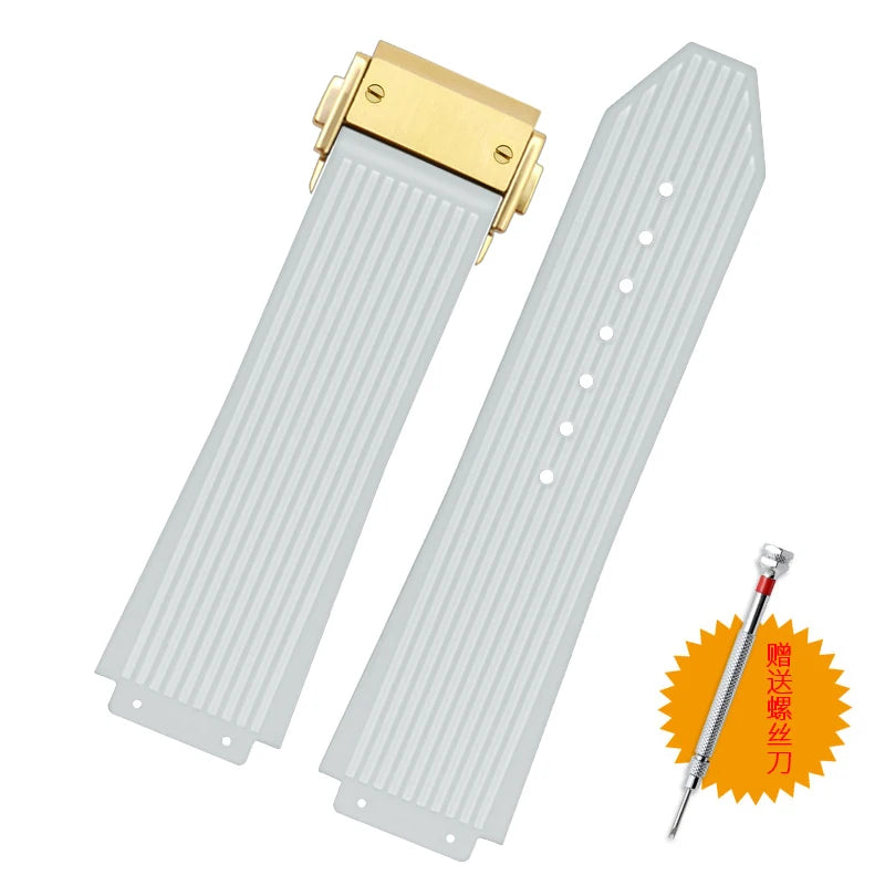 Cinturino per orologio da uomo in nylon e silicone, 20 mm, 22 mm, 24 mm, impermeabile e traspirante, in gomma, accessori