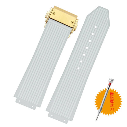 Cinturino per orologio da uomo in nylon e silicone, 20 mm, 22 mm, 24 mm, impermeabile e traspirante, in gomma, accessori