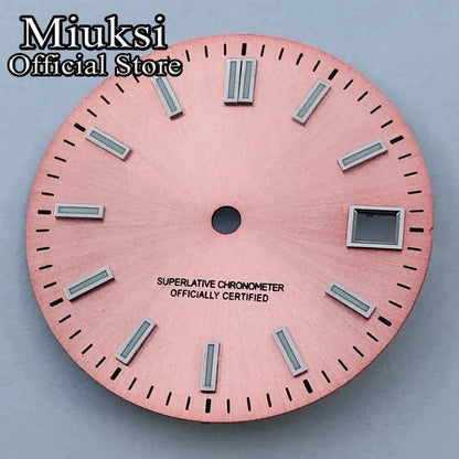 ATA UKSI-Cadran de Montre Lumineux, Noir, Rouge, Bleu, Rose, Jaune, Stérile, Adapté au Mouvement NH35, 29mm