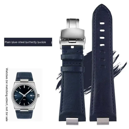 Pour Tissot 1853 Super Player PRX série T137.410/T137.407 bracelet de montre en cuir véritable T137 bracelet de montre en cuir surélevé pour hommes 12mm