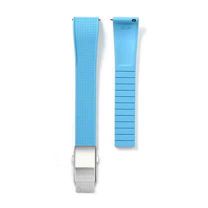 Bracelet montre Racing / Aviateur en caoutchouc Premium - Rapide, Boucle Déployante - A Découper