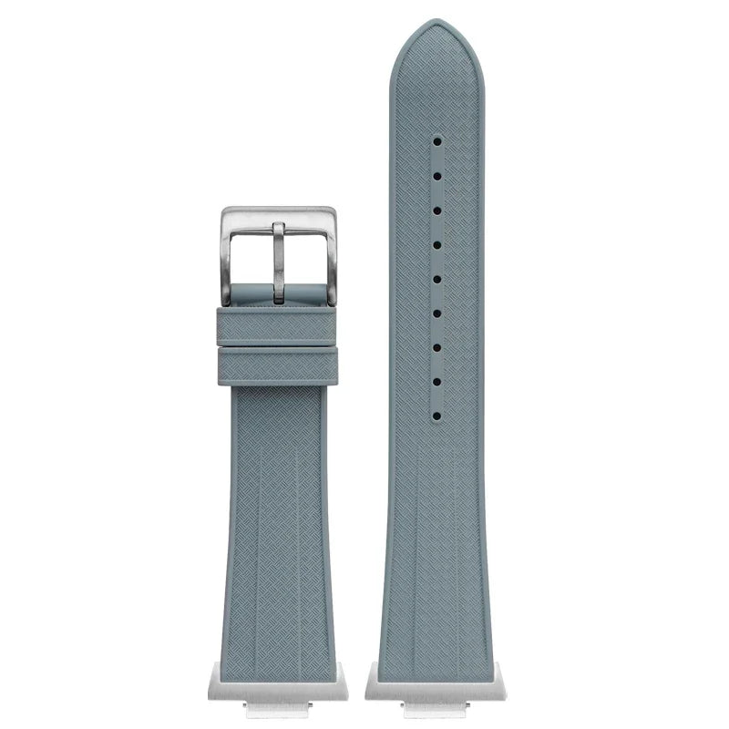 Cinturino in caucciù fluorurato per Tissot PRX Powermatic 40mm fibbia in acciaio inossidabile uomo FKM Sport impermeabile cinturino per orologio a sgancio rapido 12mm