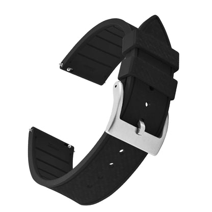 FKM Mosaic Rubber Watch Strap, 20mm 22mm, Quick Release, for Sport Diver, for Rolex Seiko Omega Cartier, Universal Belt