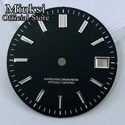 ATA UKSI-Cadran de Montre Lumineux, Noir, Rouge, Bleu, Rose, Jaune, Stérile, Adapté au Mouvement NH35, 29mm