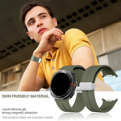 Bracelet magnétique à dégagement rapide Groove pour Samsung Watch Ultra, minimaliste, polyvalent et durable