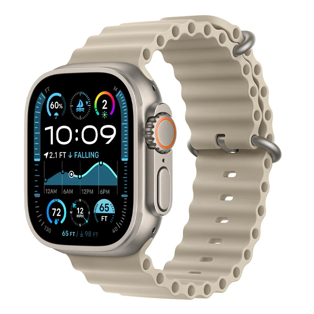 Bracelet Ocean pour Apple Watch Ultra 3 2, 49mm 46mm 44mm 40mm 45mm 41mm 42mm, Correa Bracelet iWatch Series 11 10 9 SE 8 7 6 5 4