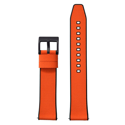 Cinturino in gomma FKM in tela per vela 18mm 19mm 20mm 21mm 22mm 24mm, top FKM a sgancio rapido + base FKM, vestibilità perfetta, cinturino universale piatto per orologio