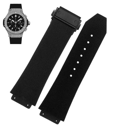 Cinturini per orologi HUBLOT BIG BANG, silicone, 25*19mm, impermeabili, per orologi da uomo, cinturino a catena per orologi, accessori per orologi, cinturino in gomma