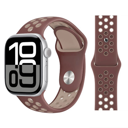 Bracelet en Silicone pour bracelets de montre Apple 46mm 44mm 45mm 40mm 41mm 42mm, Bracelet de Sport Correa iWatch série 11 10 9 SE 8 7 6 5