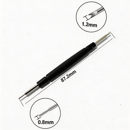 Kit di riparazione orologi da 2 pezzi: Strumento di rimozione delle barrette a molla per la regolazione del cinturino dell'orologio, strumento da orologiaio