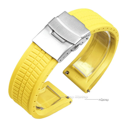 Bracelets de montre en Silicone à dégagement rapide, 20mm 22mm 24mm, pour Samsung, Seiko hommes, bandes de Sport en caoutchouc, Bracelet universel