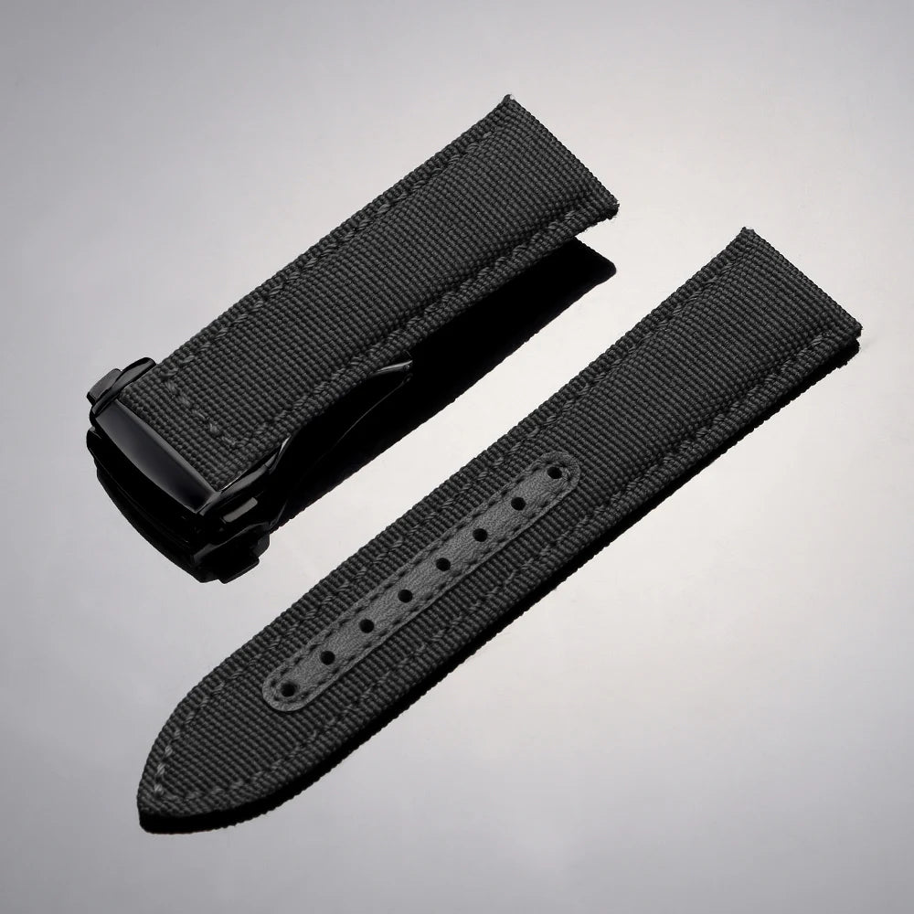 Bracelet de montre en Nylon 20mm 22mm pour Omega Seamaster 300, bracelet de montre pour Speedmaster AT150, boucle pliante en toile, Bracelets de Sport pour hommes